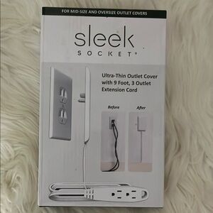 Ultra-Thin Outlet Cover - White